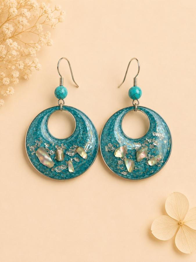 Boucles d’oreilles « Perles d’Azur » 