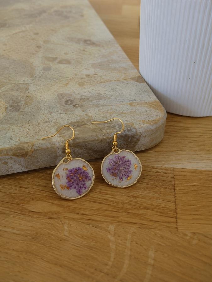 Boucles d’oreilles « Éclat de lavande »