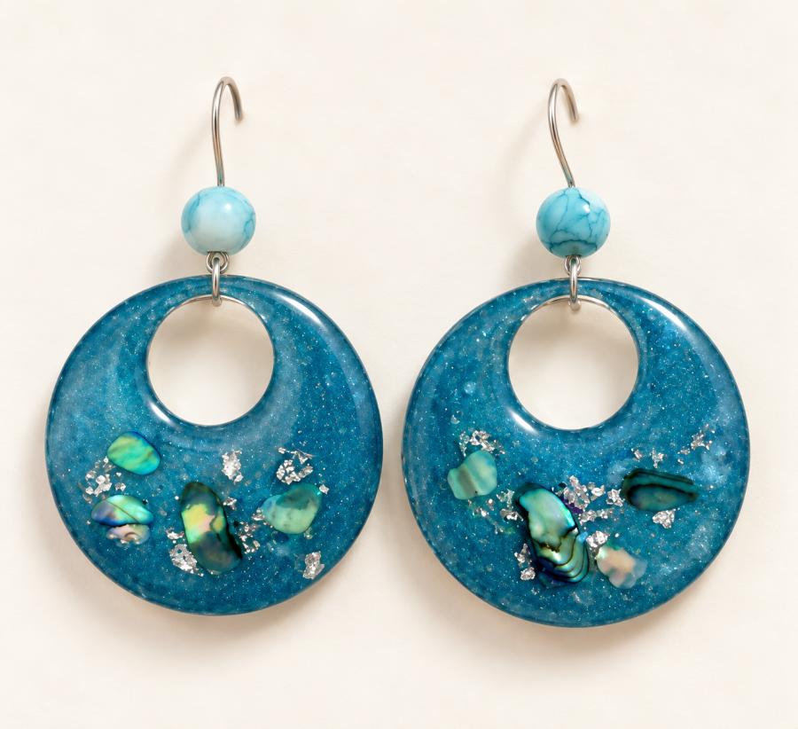 Boucles d’oreilles « Reflets d’Atlantide »