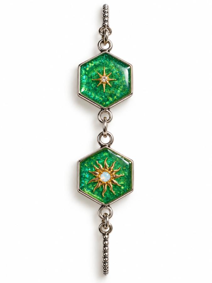Bracelet « Soleil Émeraude »