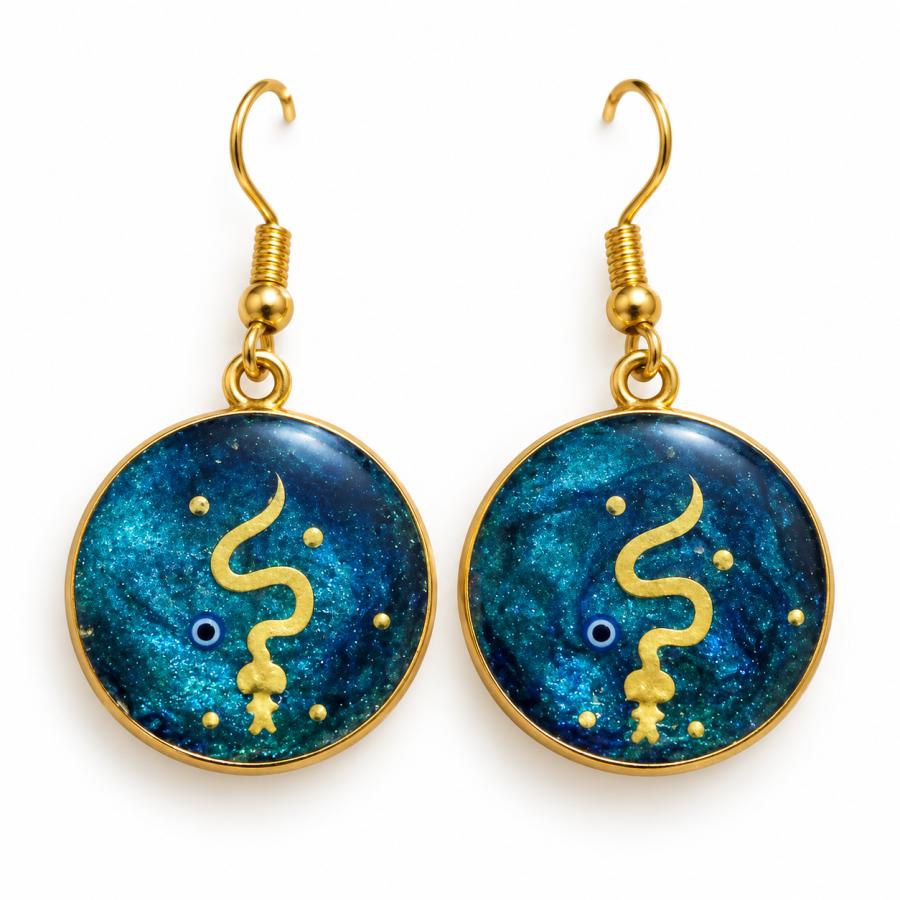 Boucles d’oreilles   « Mystère Céleste » 