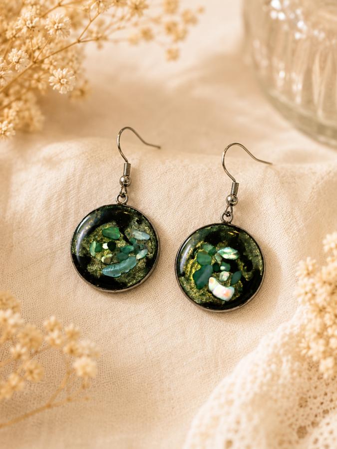 Boucles d’oreilles « Éclat végétal »