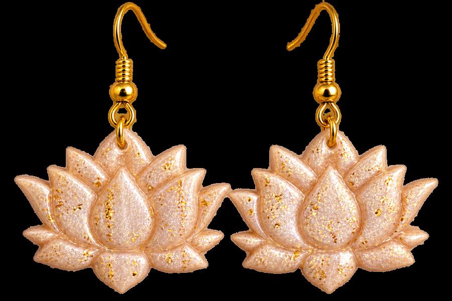 Boucles d’oreilles   pâte polymère et résine UV
