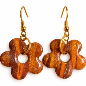 Boucles d’oreilles   pâte polymère et résine UV - photo 4