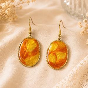 Boucles d’oreilles « Soleil d’ambre » - photo 1