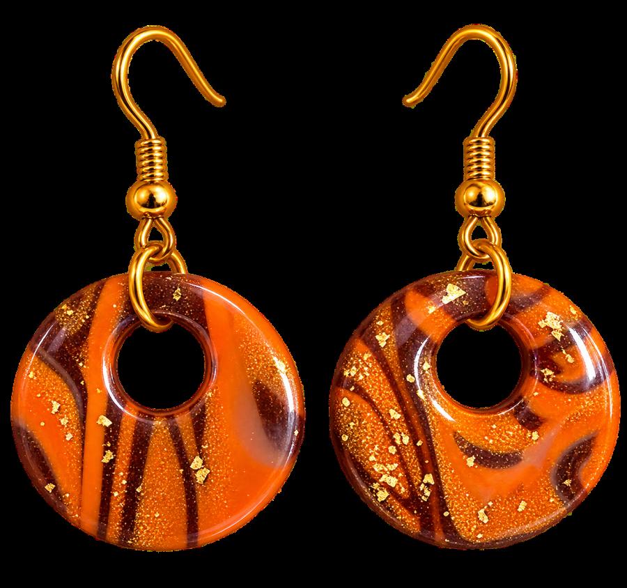 Boucles d’oreilles   pâte polymère et résine UV - photo 5