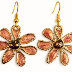 Boucles d’oreilles « Fleurs nacrées » - photo 1
