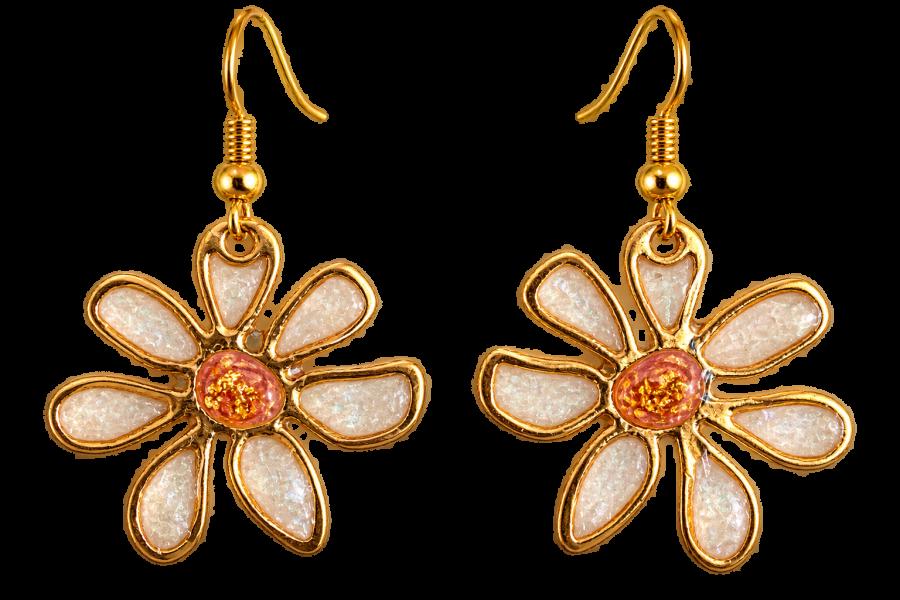 Boucles d’oreilles « Fleurs nacrées » - photo 2