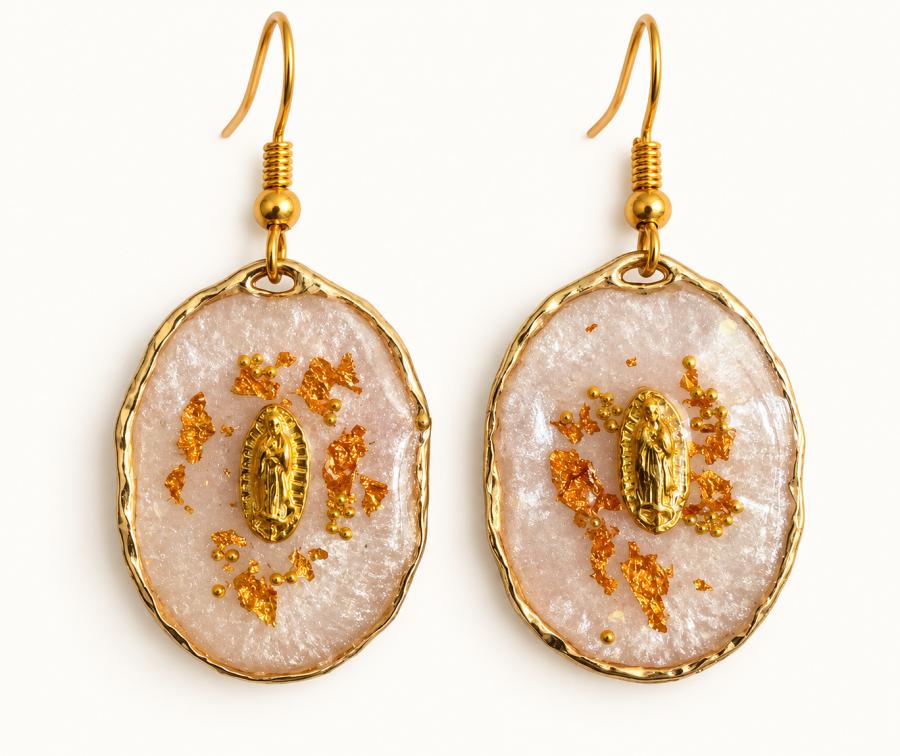 Boucles d’oreilles « Éclats Dorés »