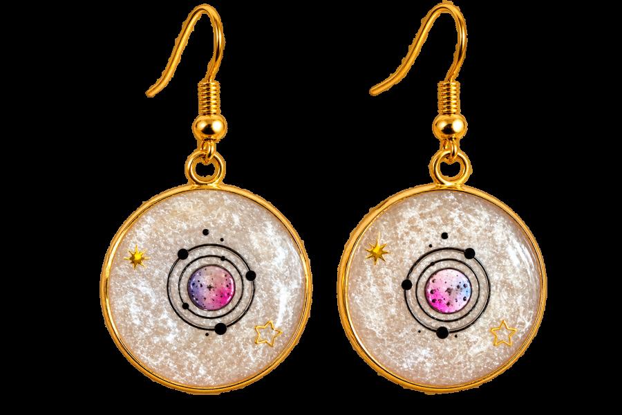 Boucles d’oreilles   « Mystère Galactique »