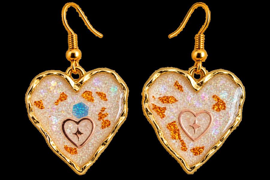 Boucles d’oreilles   « Cœurs Solaires »