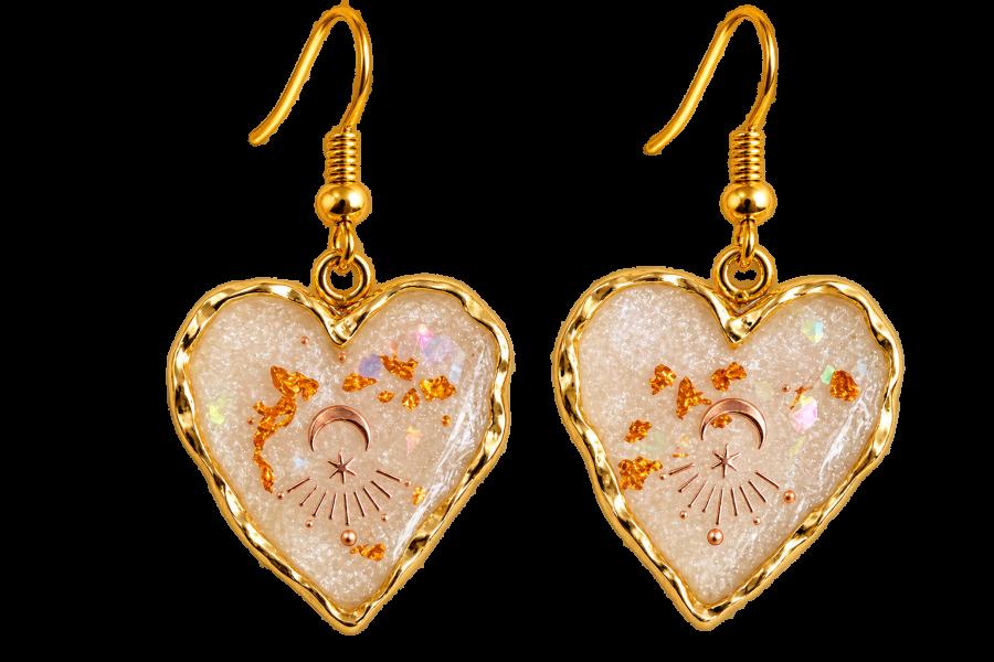 Boucles d’oreilles   « Cœurs Solaires » - photo 2
