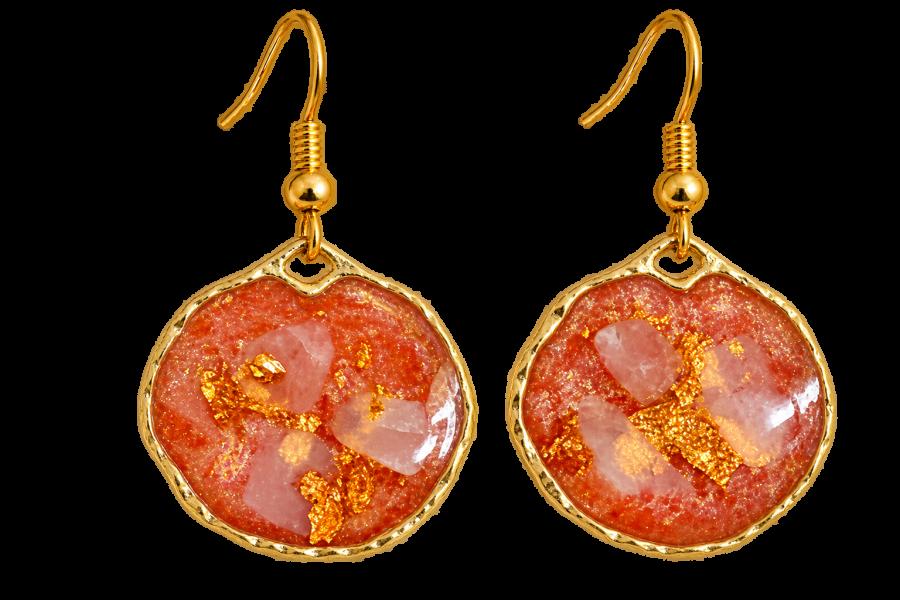 Boucles d’oreilles « Éclat de Corail » 