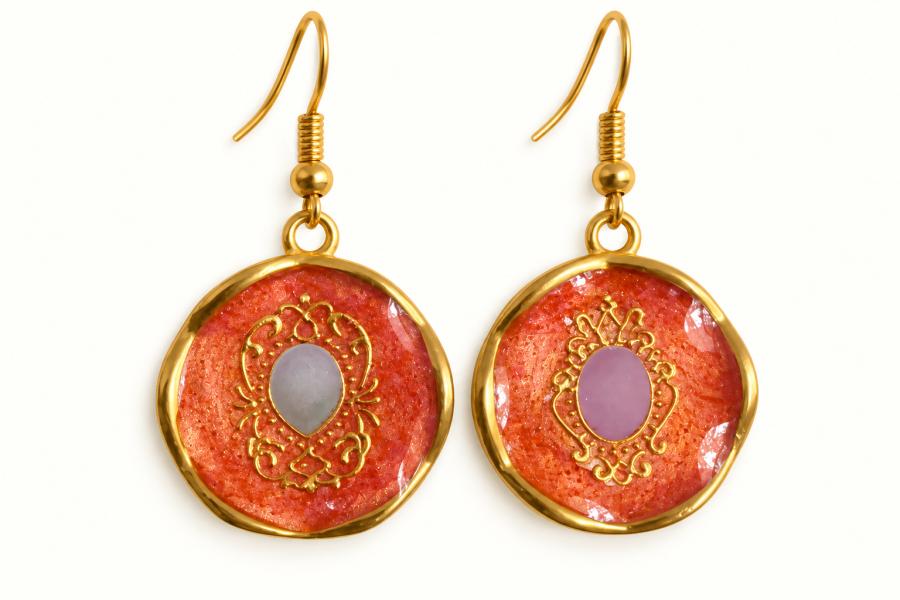 Boucles d’oreilles « Éclat Baroque »