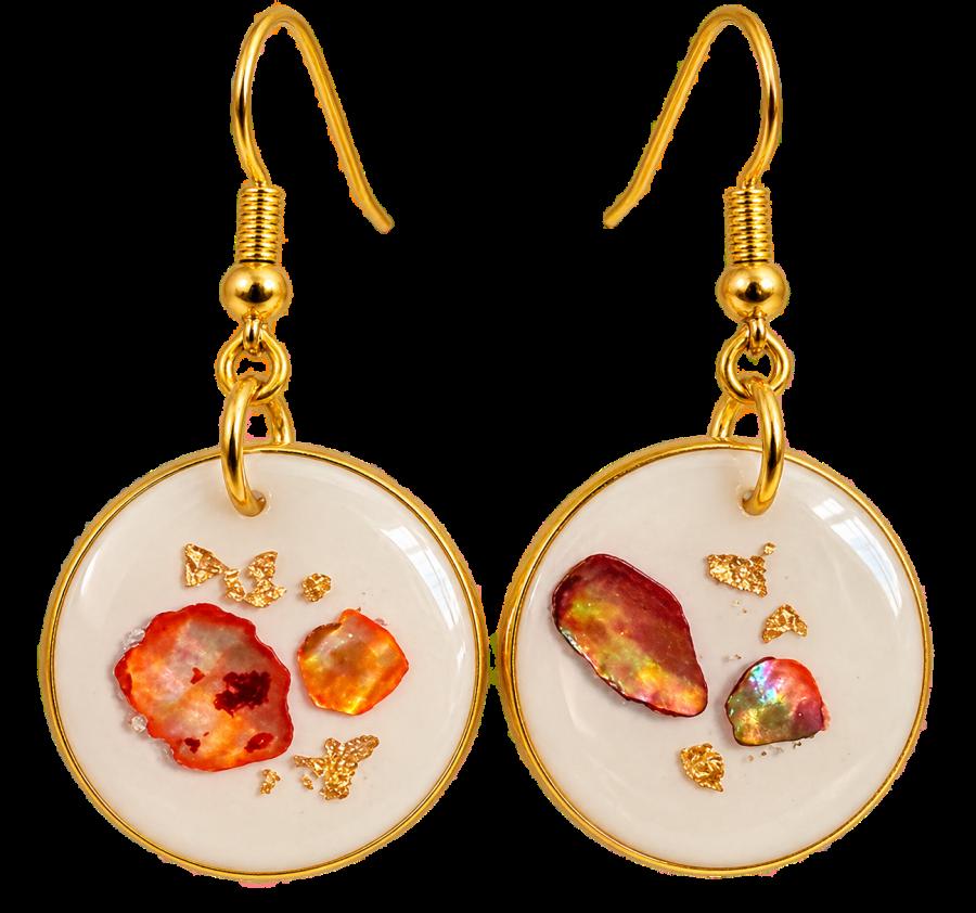 Boucles d’oreilles   « Éclats de Nacre »