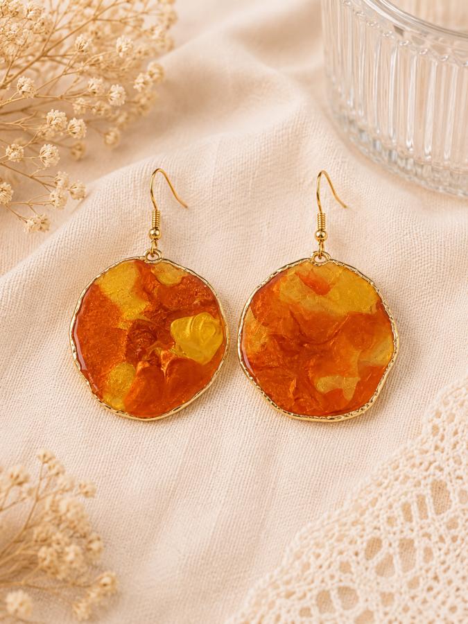 Boucles d’oreilles « Éclat d’Ambre »