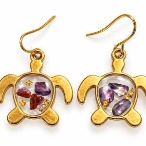 Boucles d’oreilles « Tortues Précieuses » - photo 1