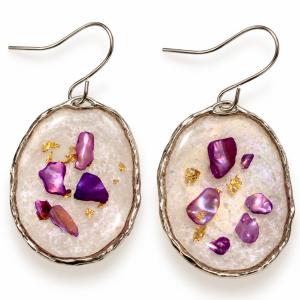 Boucles d’oreilles   « Éclats Nacrés » - photo 1