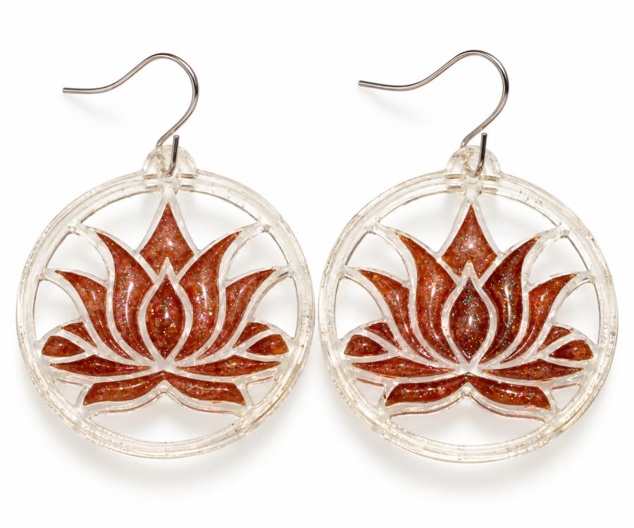 Boucles d’oreilles   « Lotus précieux » - photo 1