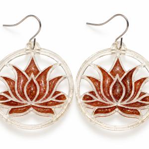 Boucles d’oreilles   « Lotus précieux » - photo 1