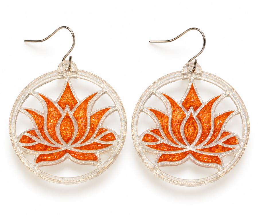 Boucles d’oreilles   « Lotus précieux » - photo 3