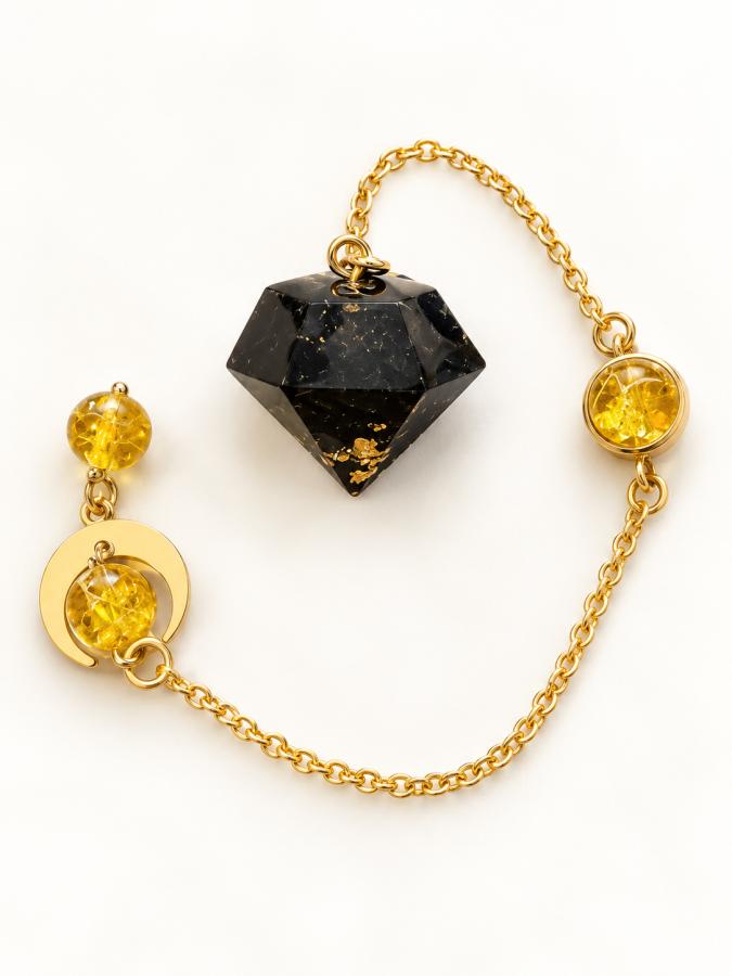 Pendule artisanal « shungite » - photo 1