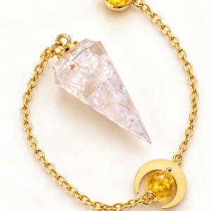 Pendule artisanal « Cristal de roche » - photo 1