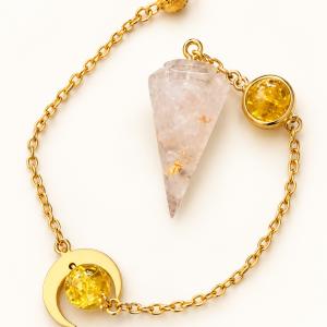 Pendule artisanal « Cristal de roche » - photo 2