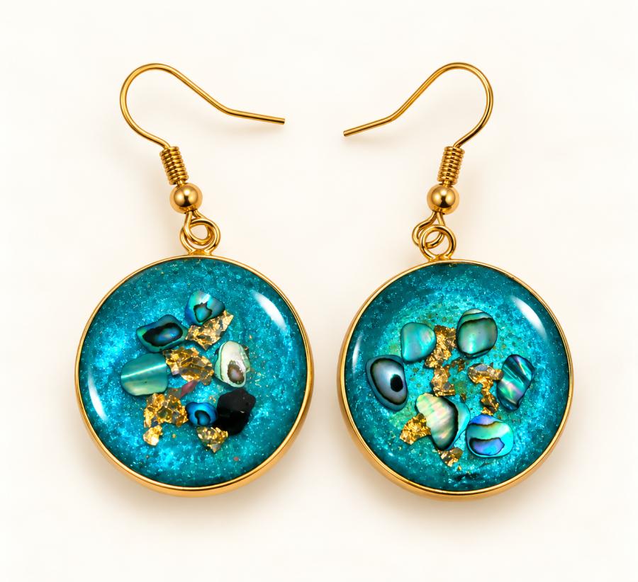 Boucles d’oreilles « Murmure des Océans»