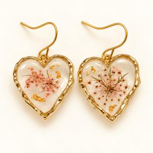 Boucles d’oreilles « Cœurs fleuris » - photo 4