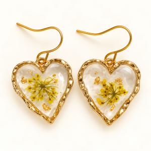 Boucles d’oreilles « Cœurs fleuris » - photo 3
