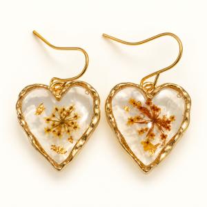 Boucles d’oreilles « Cœurs fleuris » - photo 5