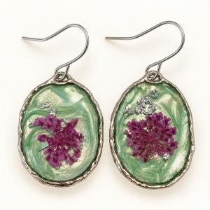Boucles d’oreilles   « Reflets Floraux » - photo 2