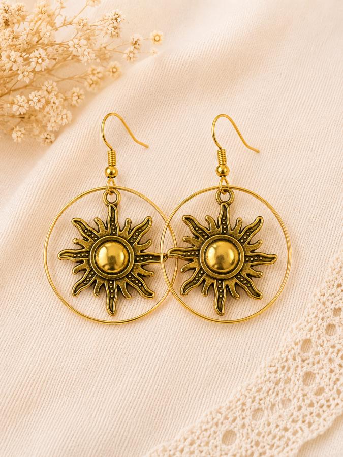 Boucles d’oreilles « Soleil d’Or »