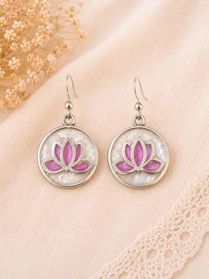 Boucles d’oreilles « Fleur de Lotus »