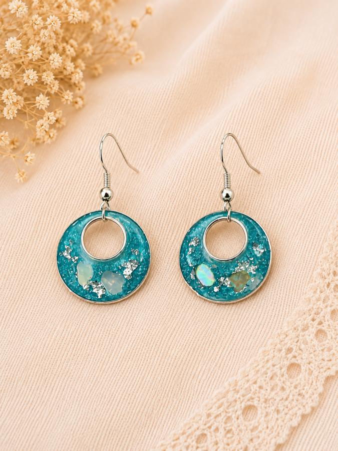 Boucles d’oreilles Turquoise & Éclat