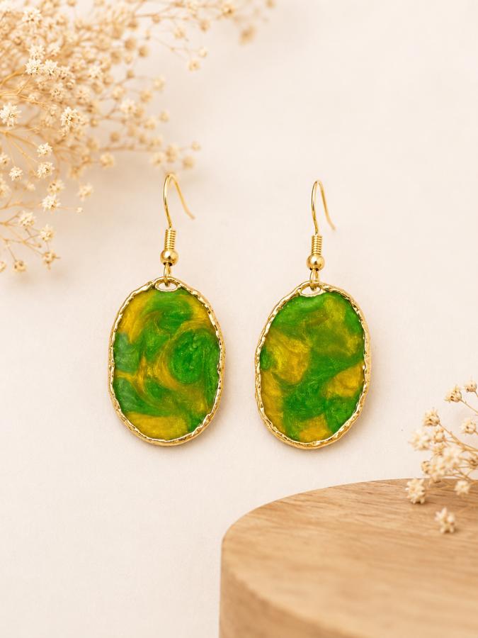 Boucles d’oreilles Éclat d’Émeraude