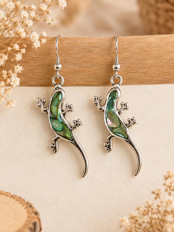 Boucles d’oreilles « Lézards précieux »