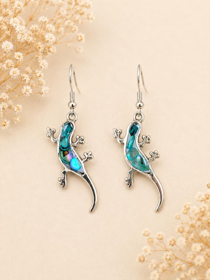 🦎 Boucles d’oreilles « Lézards d’Azur »