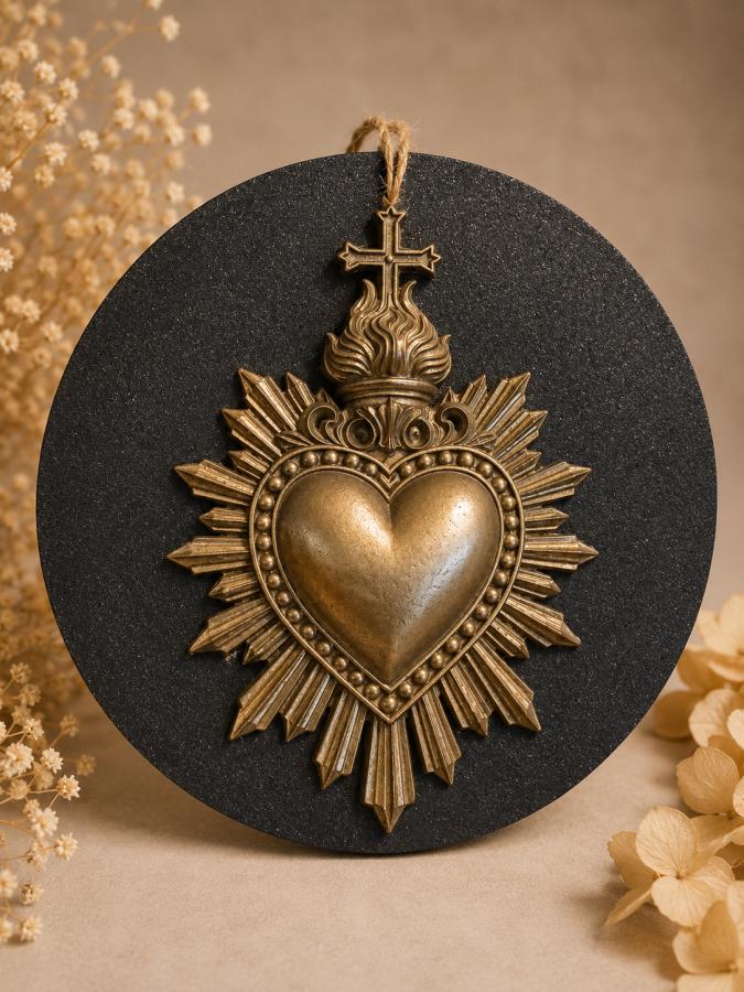 Ex-voto – Cœur sacré - 20 cm