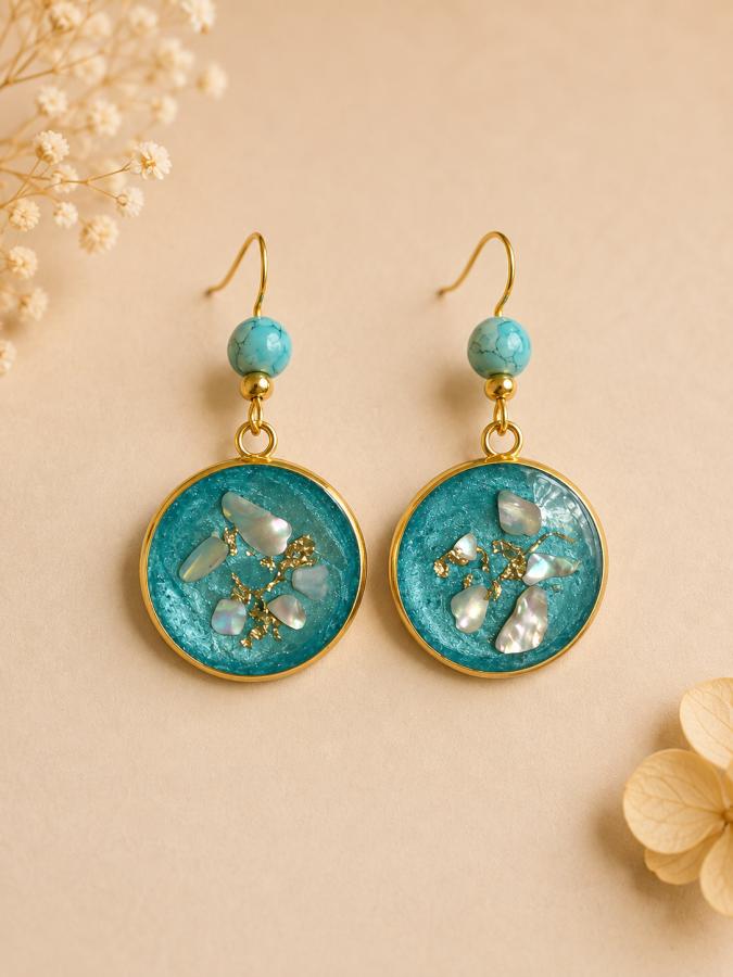 Boucles d’oreilles « Éclat Turquoise »