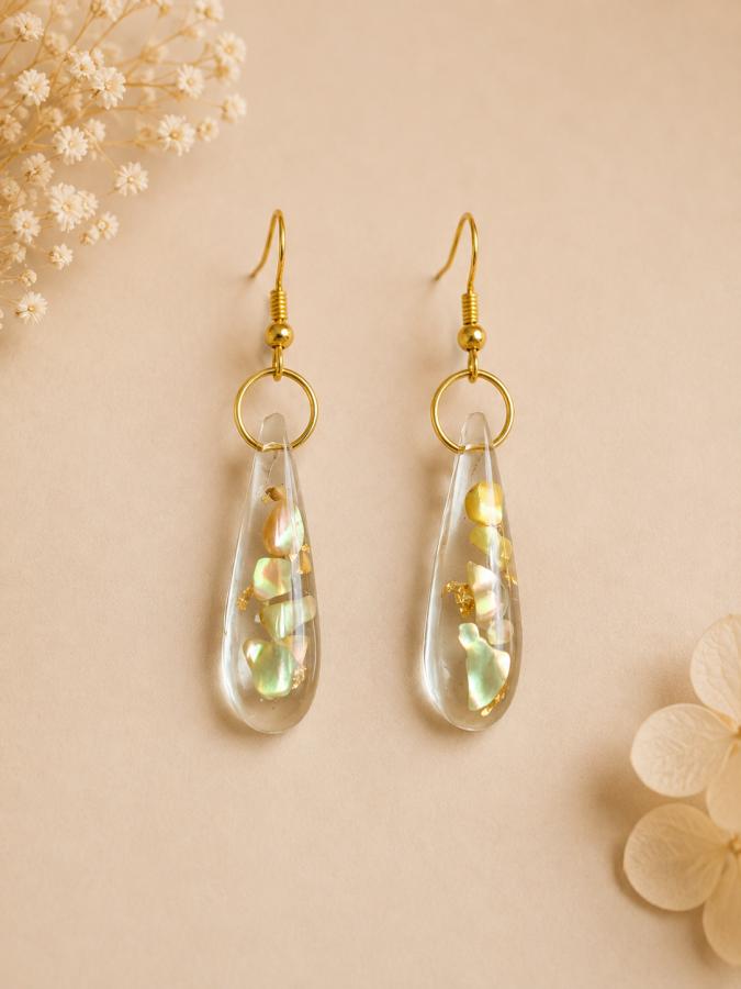 Boucles d’oreilles « Gouttes d’Aurore »