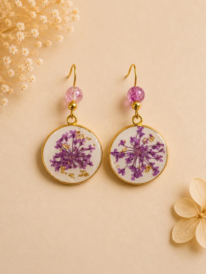 Boucles d’oreilles « Herbier d’Aurore » 