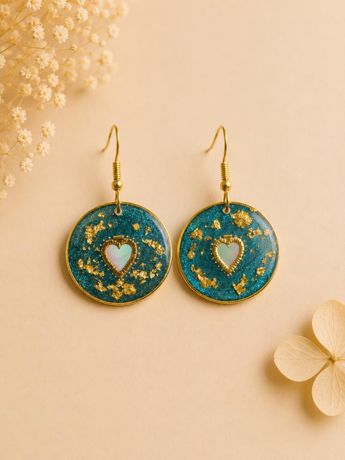 Boucles d’oreilles « Cœur précieux »