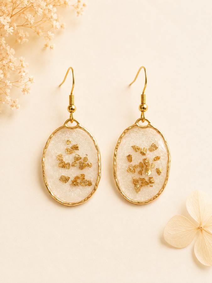 Boucles d’oreilles « Éclat Doré » 