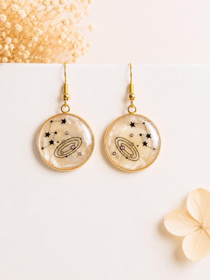 Boucles d’oreilles « Univers »