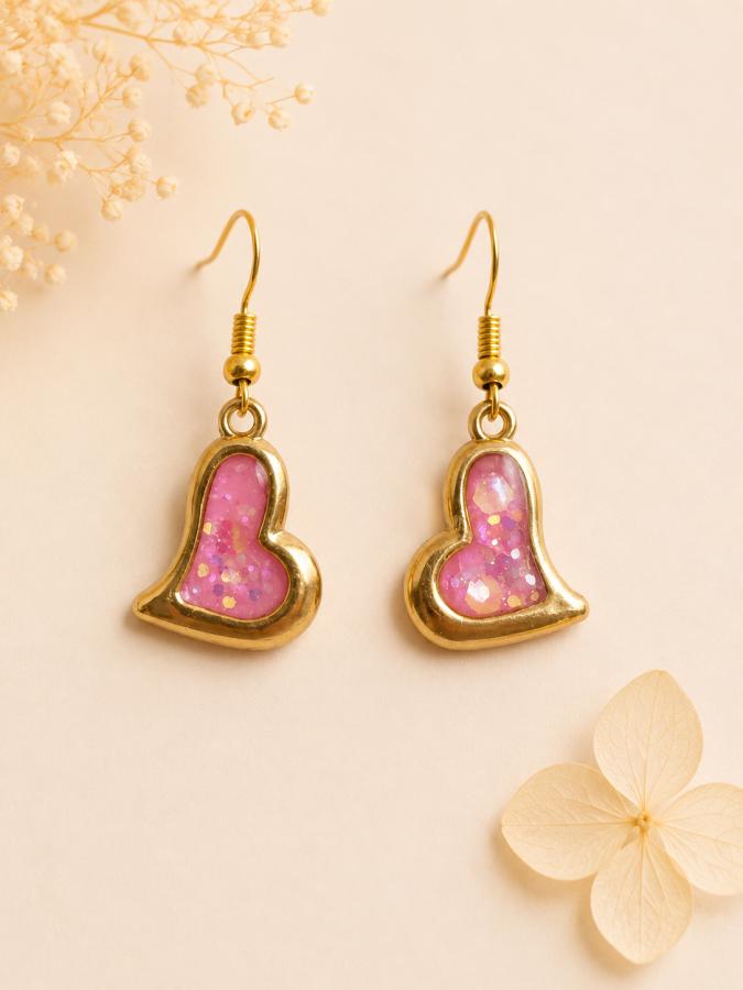 Boucles d’oreilles « Cœur d’Éclat » 