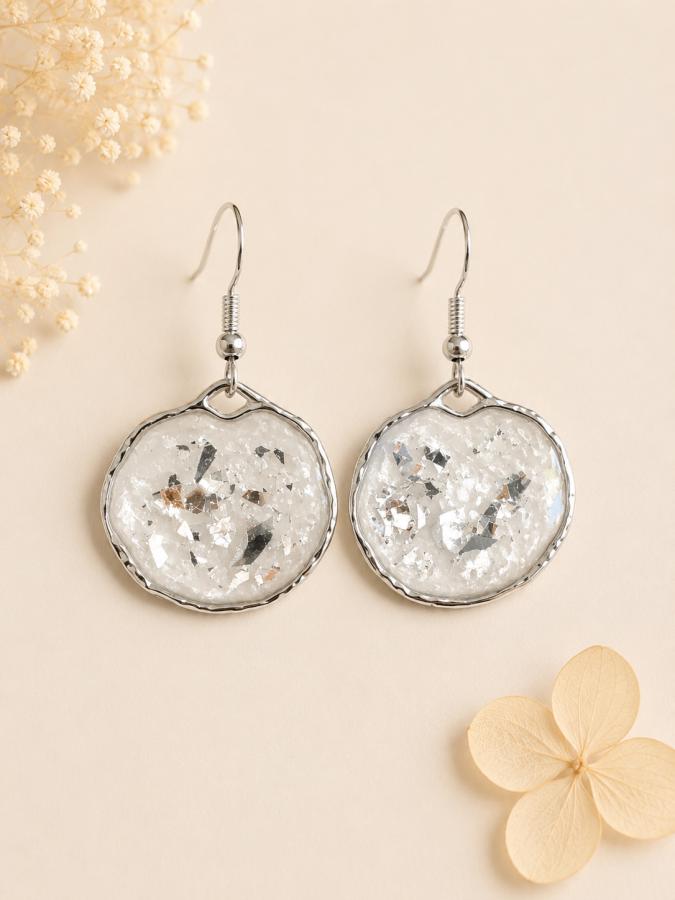 Boucles d’oreilles « Éclat d’Argent »