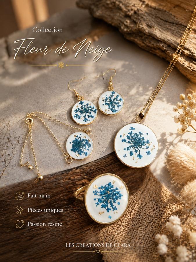 Parure «  Fleur de neige »