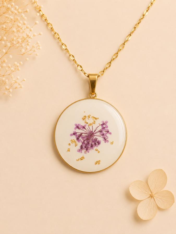 Pendentif « Éclat Floral » 